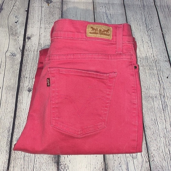 Levi’s 512 perfectly slimming, skinny pink jeans, size 10 M - Picture 1 of 8